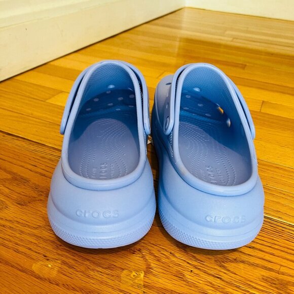 Crocs Classic Mega Crush Clog Moon Jelly Purple Men’s 9 Women’s 11 - Picture 2 of 16